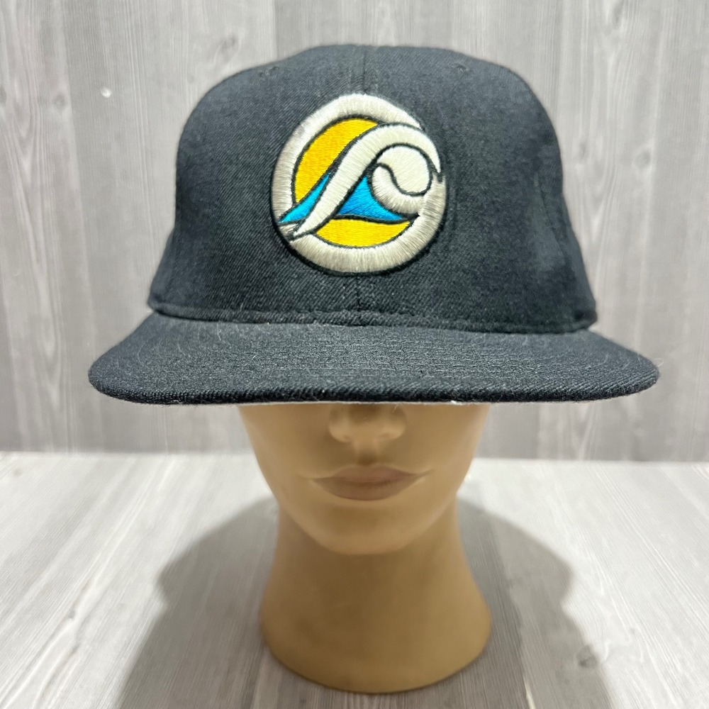Vintage West‎ Michigan New Era 5950 Pro Model Hat Black Wool Size 7 1/4 USA Made